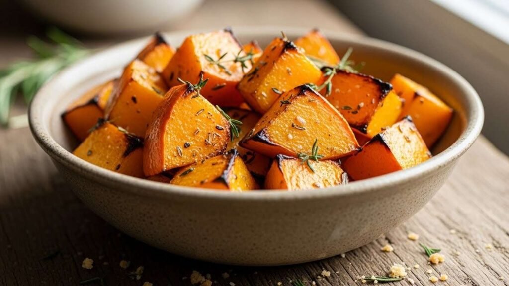 Roasted Pumpkin Cubes