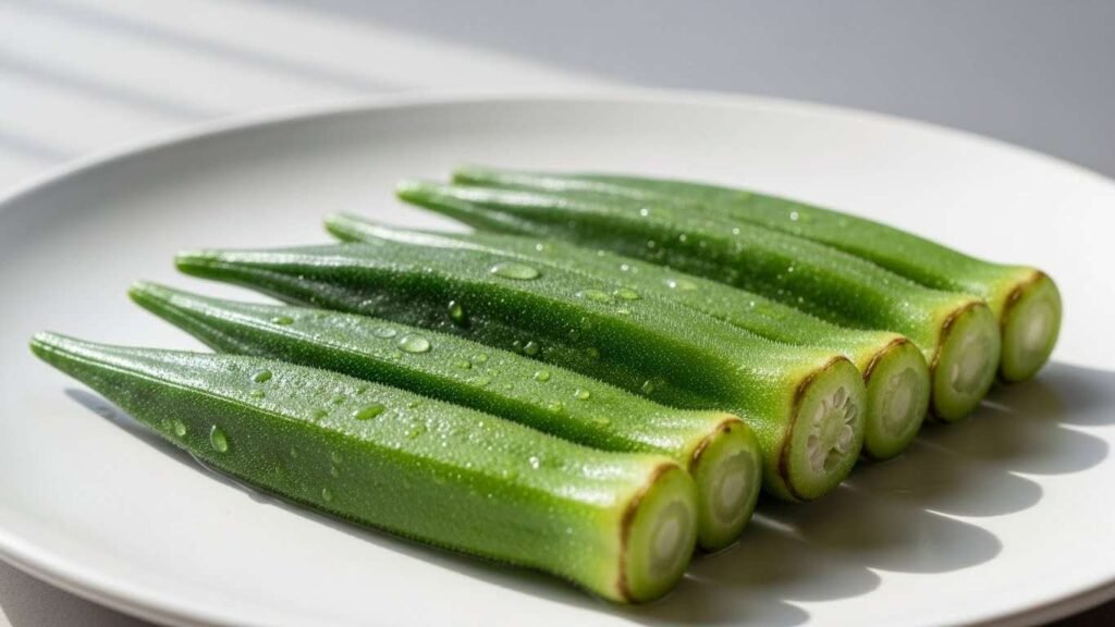 Steamed Okra