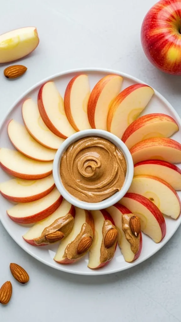 Apple Slices with Almond Butter