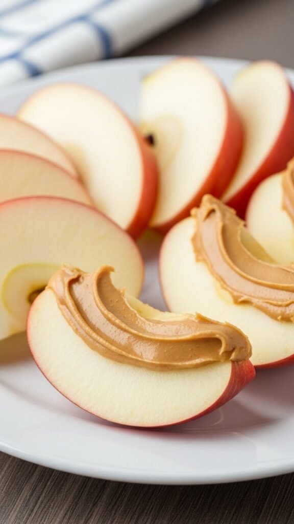 Apple Slices with Peanut Butter
