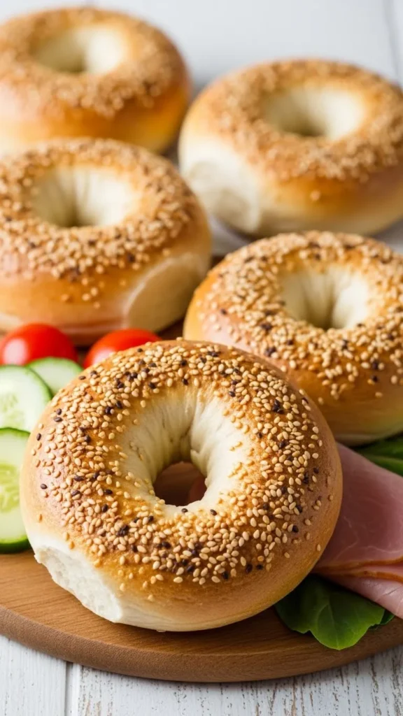Bagel Proteico de Claras de Huevo