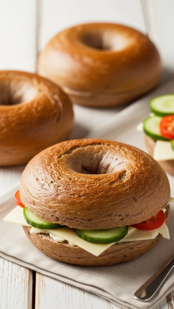 Bagel de Centeno Bajo en Grasa