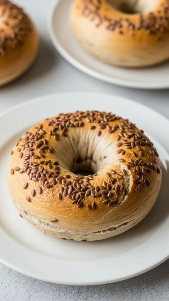 Bagel de Linaza Rico en Fibra