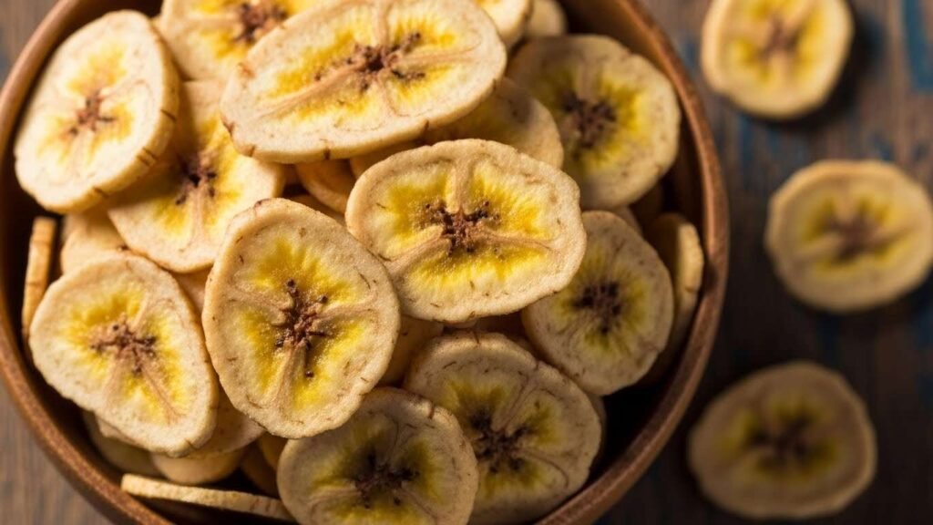 Baked Banana Chips