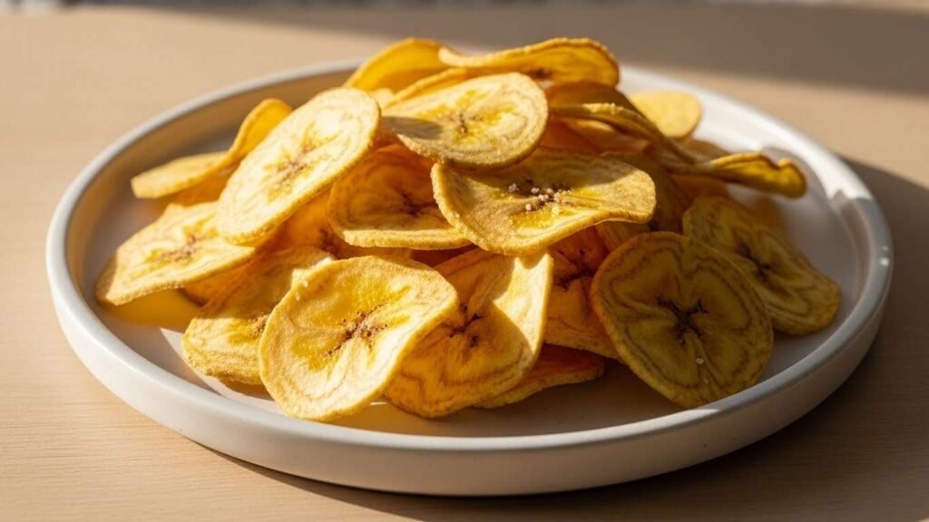 Baked Plantain Chips