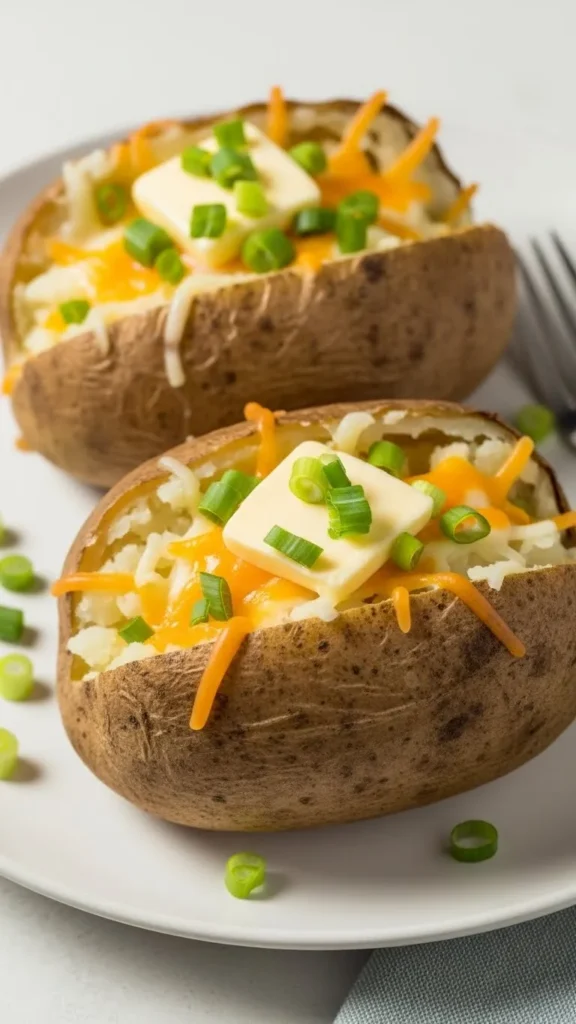 Baked Potatoes with Toppings