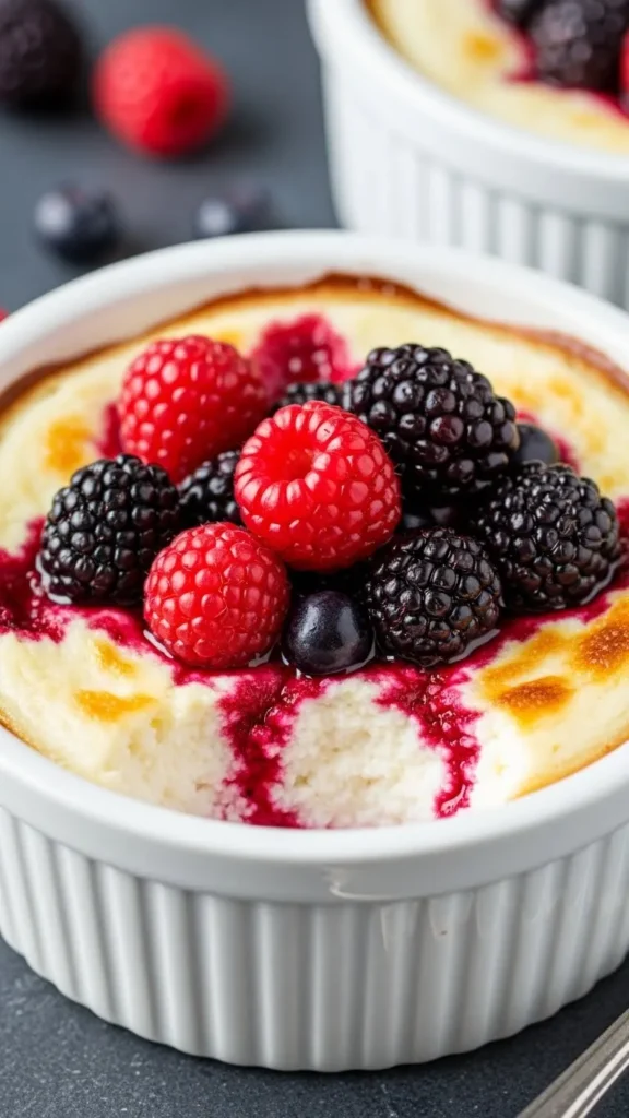 Baked Ricotta Berry Dessert