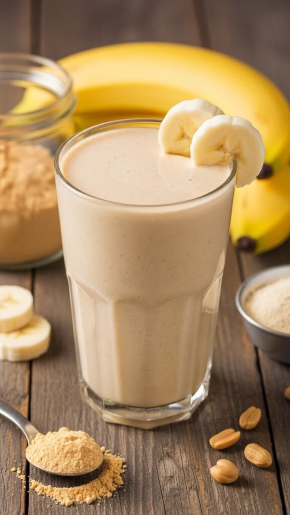 Banana Peanut Butter Lite Shake