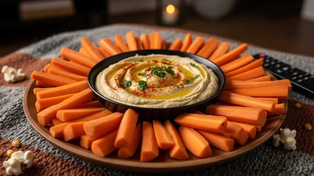 Carrot Sticks with Hummus