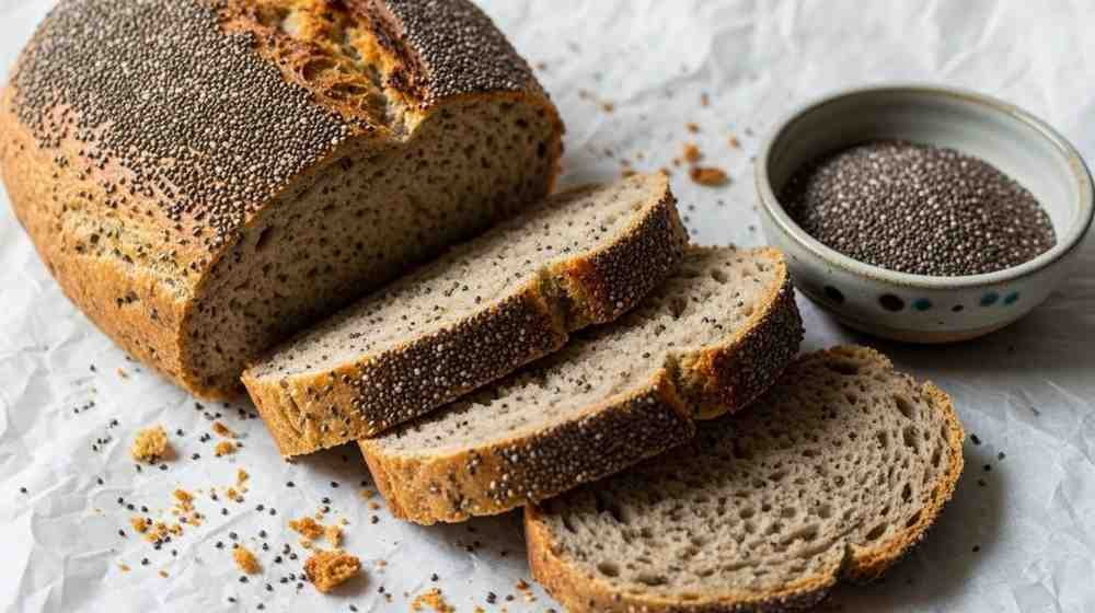Chia Seed Low-Calorie Gluten-Free Fiber Bread