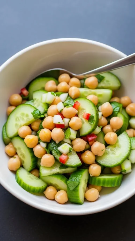 Chickpea & Cucumber Protein Salad
