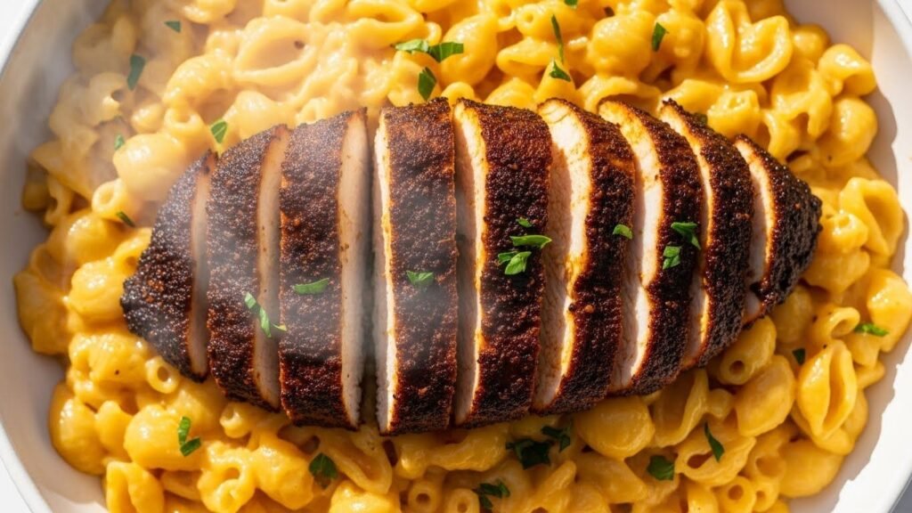 Classic Low-Cal Blackened Chicken Mac Bowl