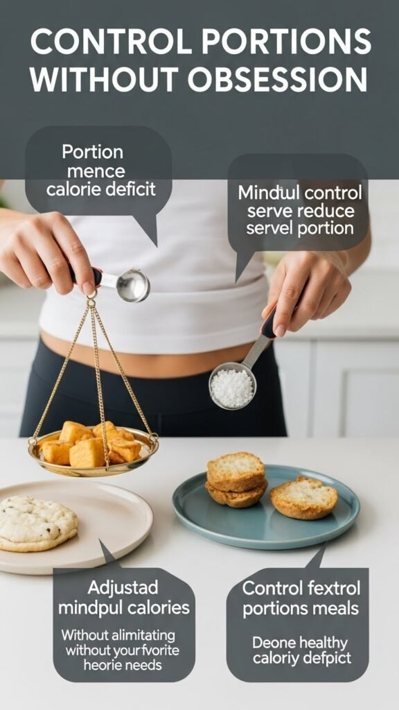 Controla las porciones sin obsesión