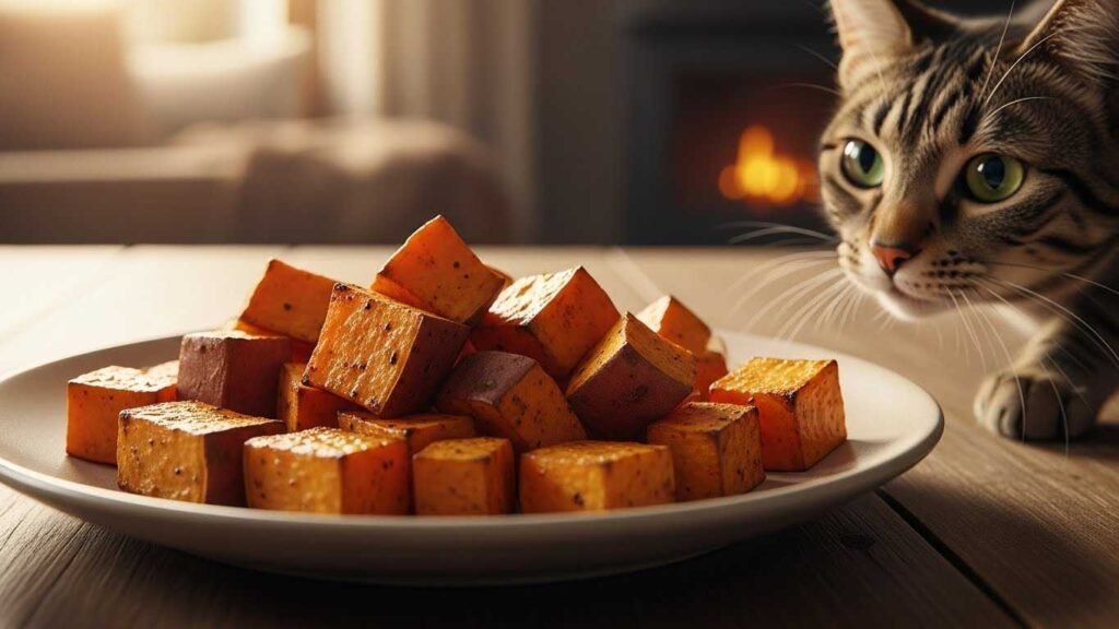 Cooked Sweet Potato Cubes