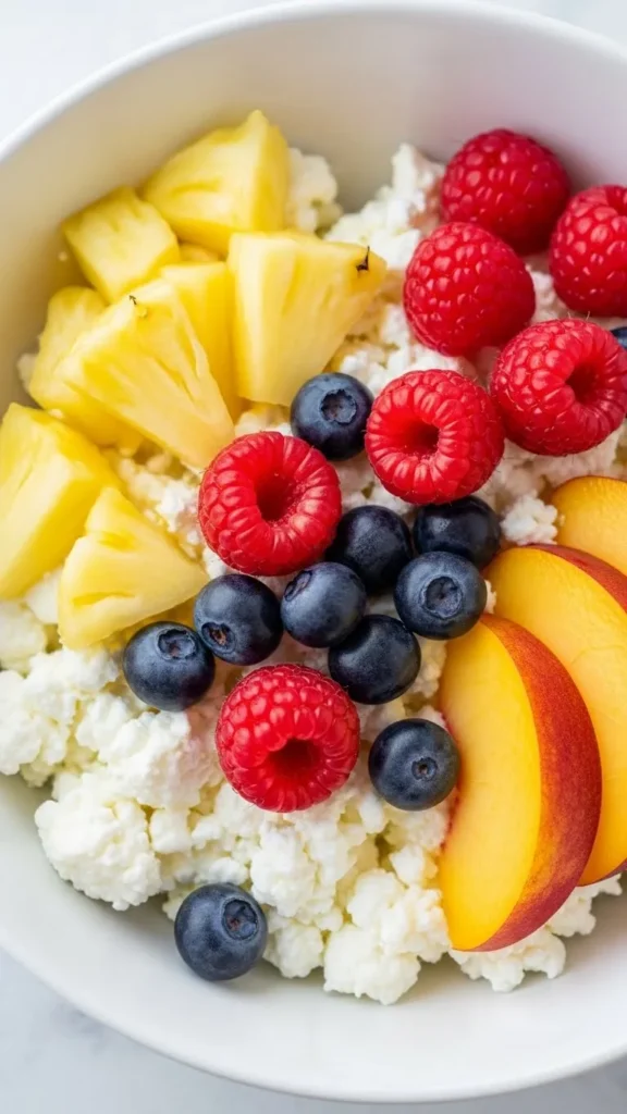 Cottage Cheese Fruit Bowl Super Snack