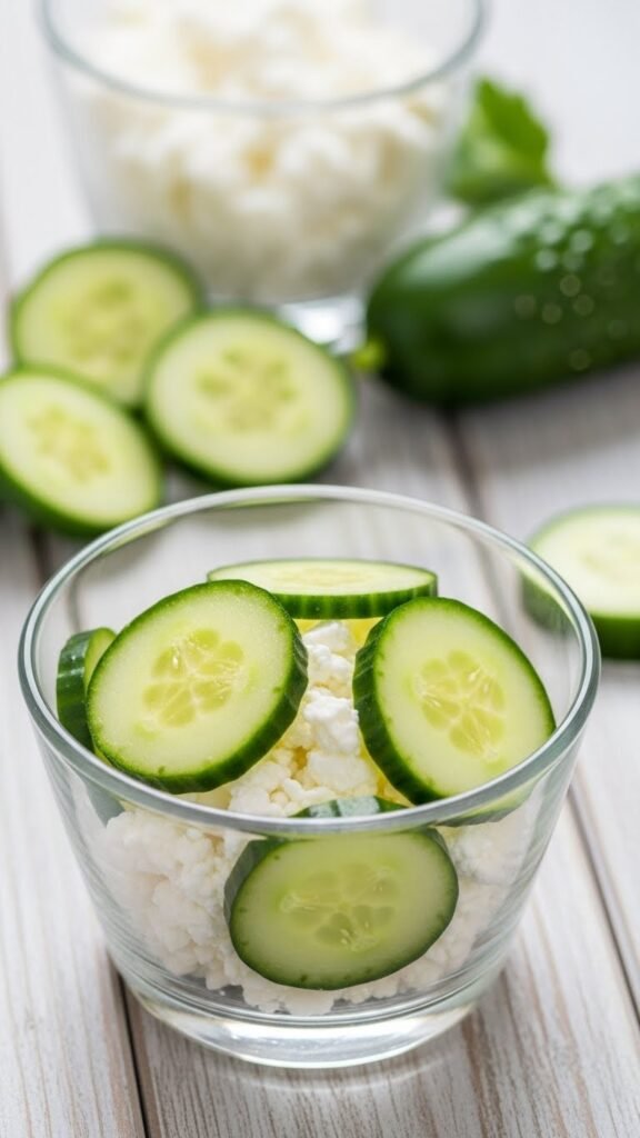 Cottage Cheese with Cucumber