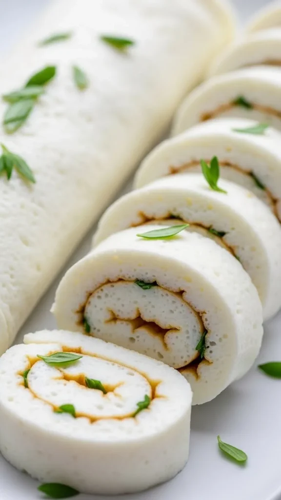 Egg White Omelet Rolls