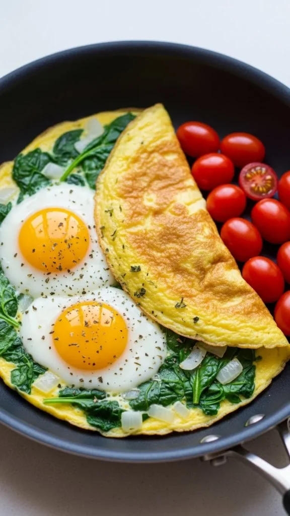 Egg White Spinach Omelette