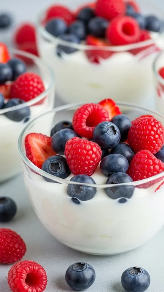 Fresh Berry Yogurt Cups