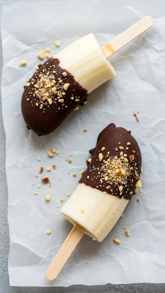 Frozen Banana Pops