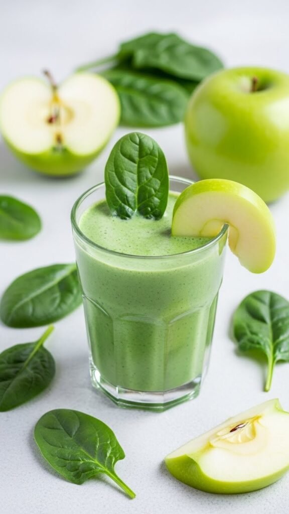 Green Spinach Apple Protein Shake