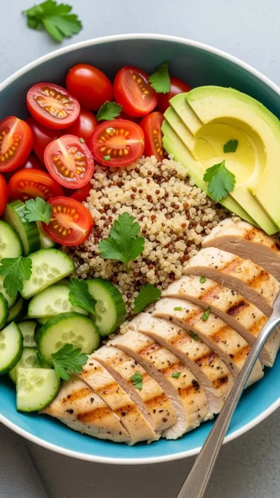 Grilled Chicken Quinoa Power Bowl