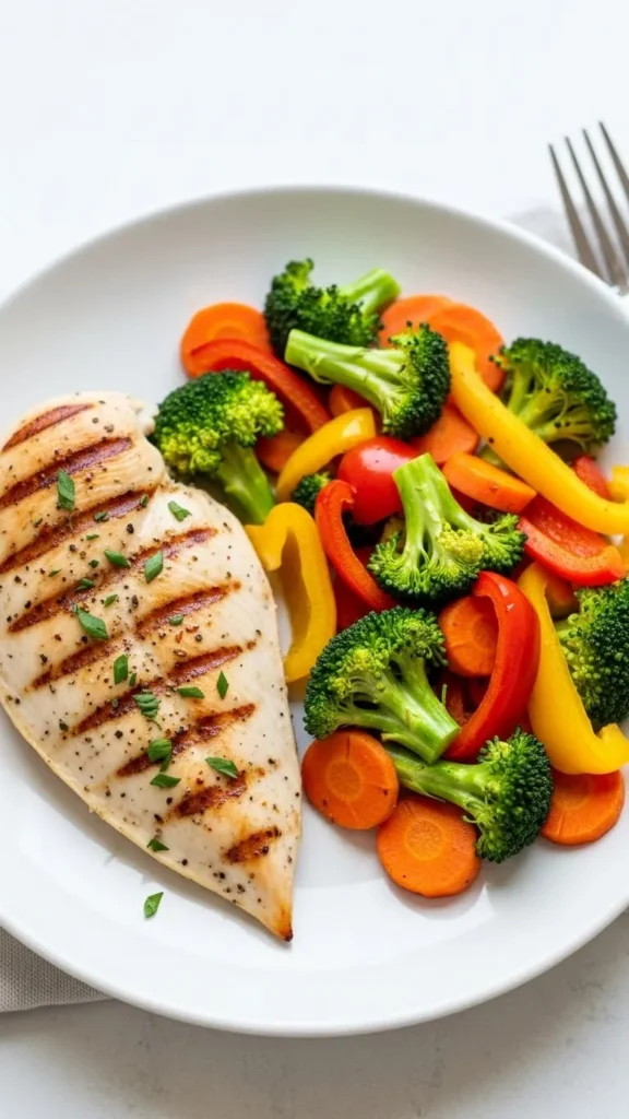Grilled Chicken with Roasted Vegetables