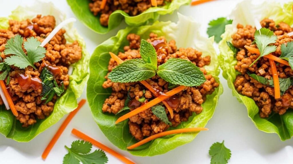 High-Protein Chicken Lettuce Wraps