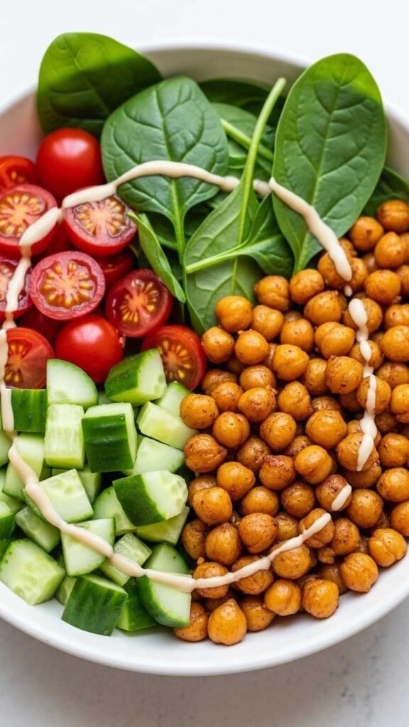 High-Protein Chickpea & Veggie Bowl
