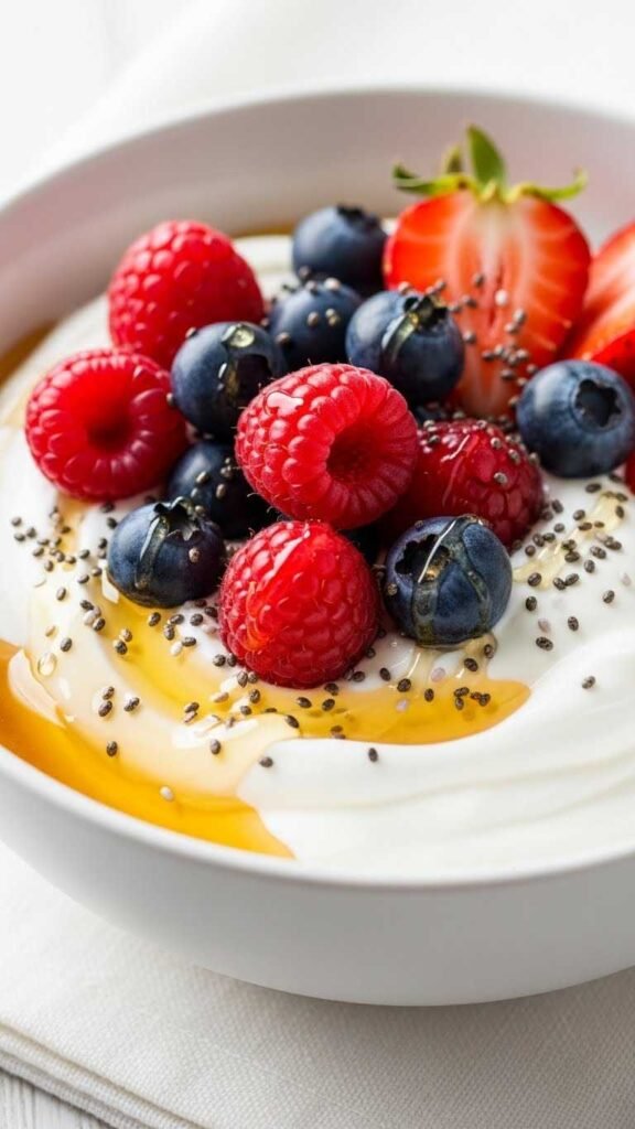 High-Protein Greek Yogurt & Berry Bowl