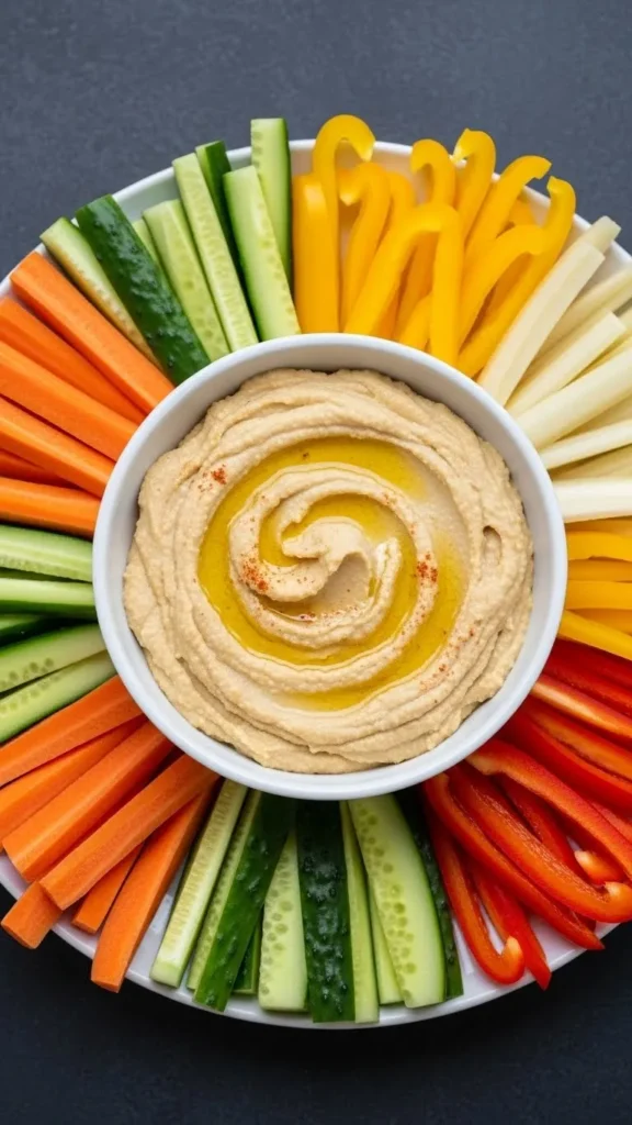 Hummus with Veggie Sticks