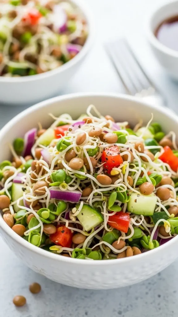 Lentil Sprout Salad