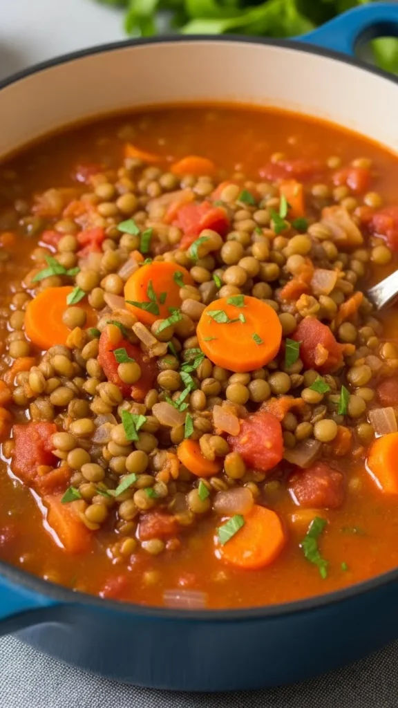 Lentil and Vegetable Protein Stew