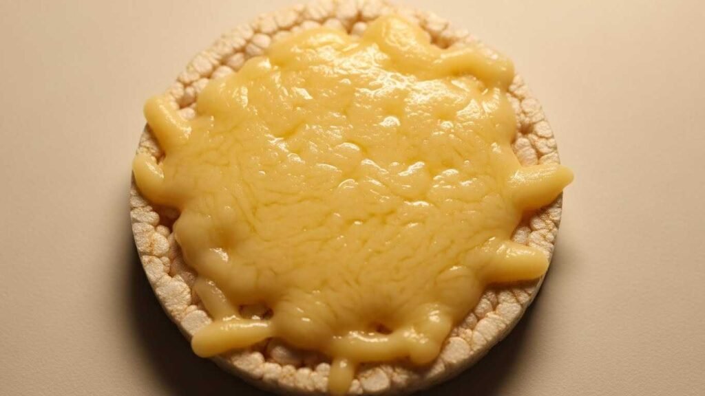 Low-Fat Cheddar Melt on Rice Cakes