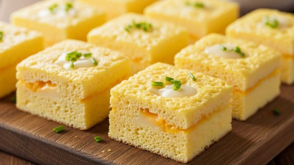 Low-Fat Cheese Omelet Squares