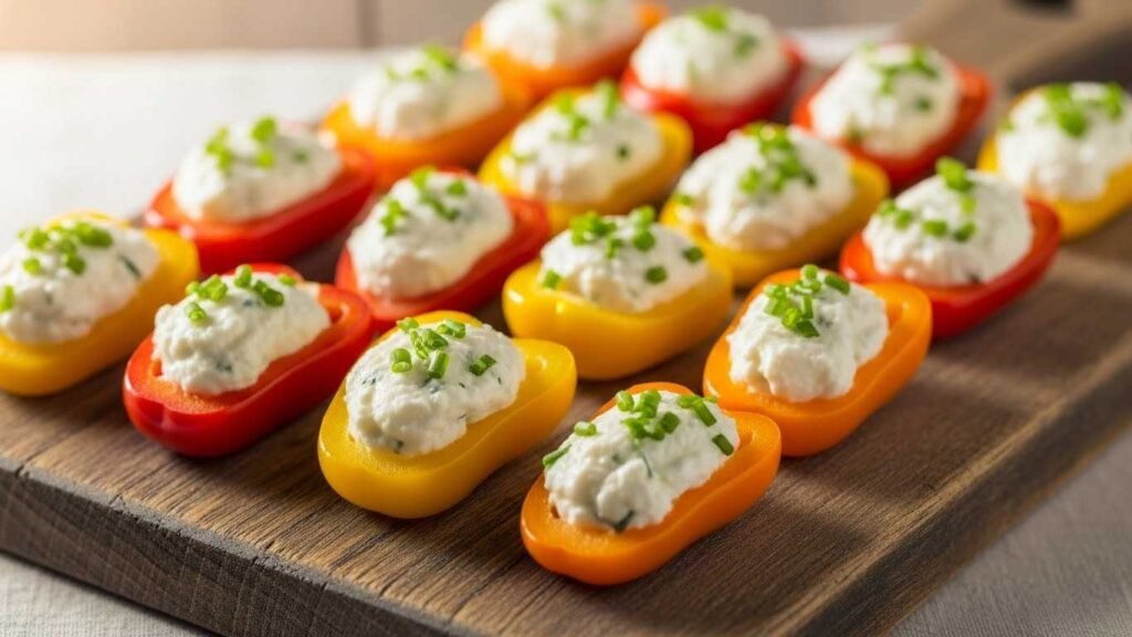 Low-Fat Cheese Stuffed Mini Peppers