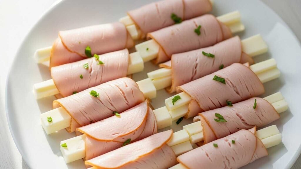Low-Fat Cheese and Turkey Roll-Ups