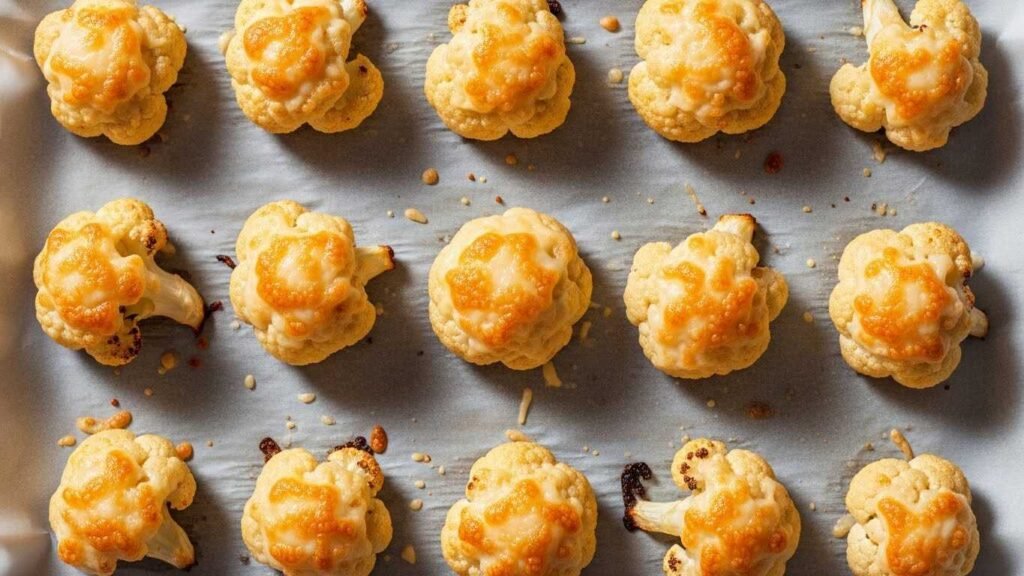 Low-Fat Cheesy Cauliflower Bites