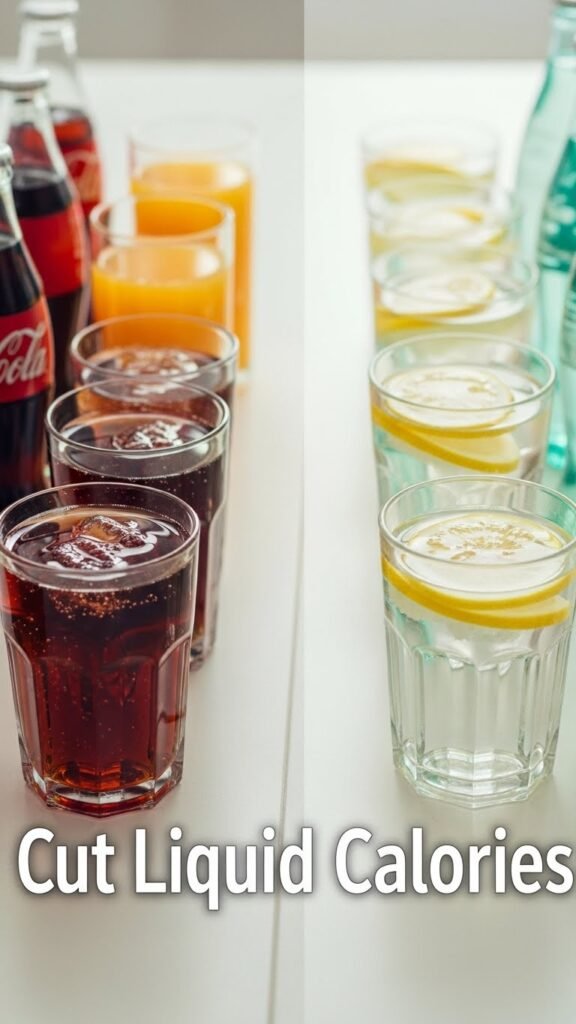 Reduce calorías líquidas