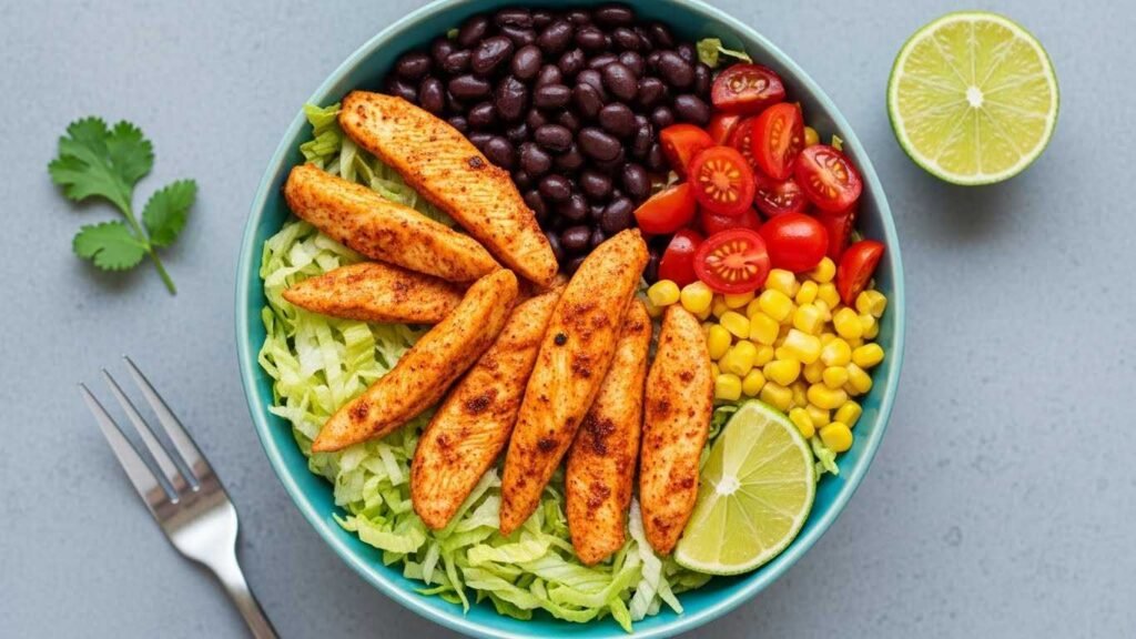Spicy Black Bean Chicken Bowl