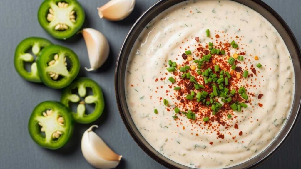 Spicy Low-Cal Ranch with Chili Flakes