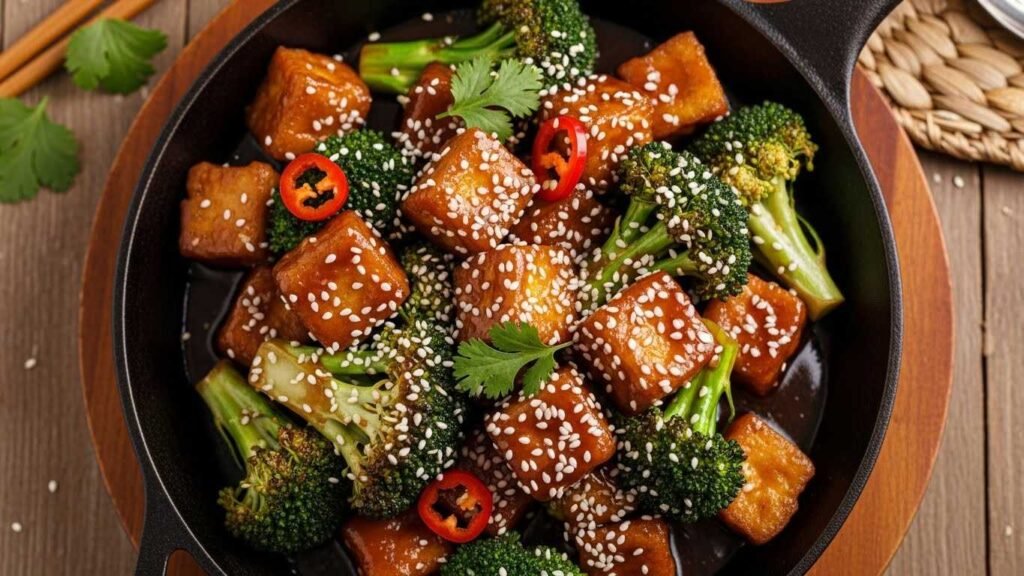 Tofu and Broccoli Stir Fry