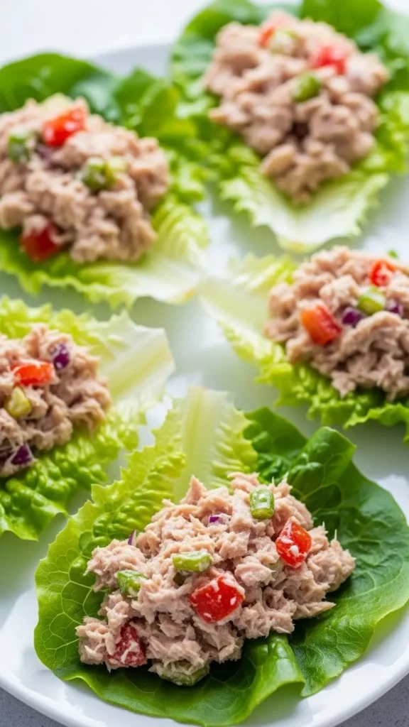 Tuna Salad Lettuce Wraps
