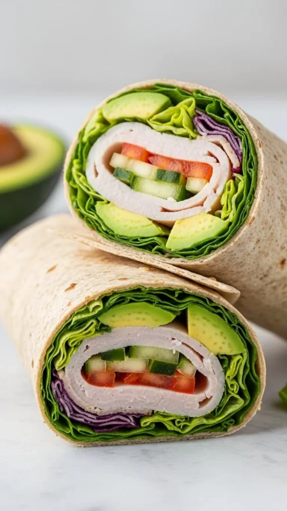 Turkey and Avocado Whole Grain Wrap