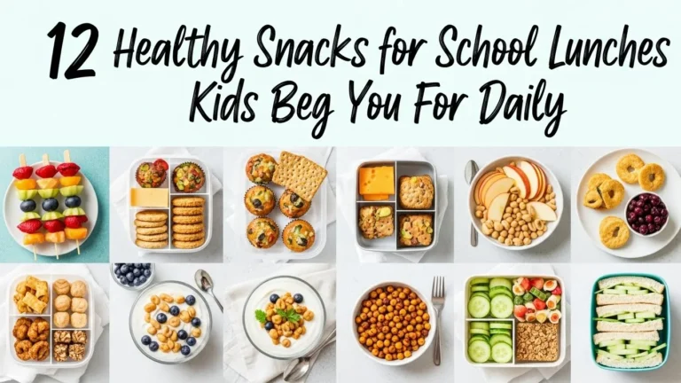 healthy snacks for school lunches