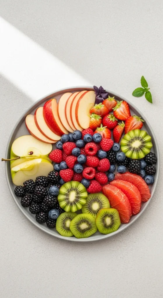 Clean & Healthy Fruit Plate for Everyday Eating