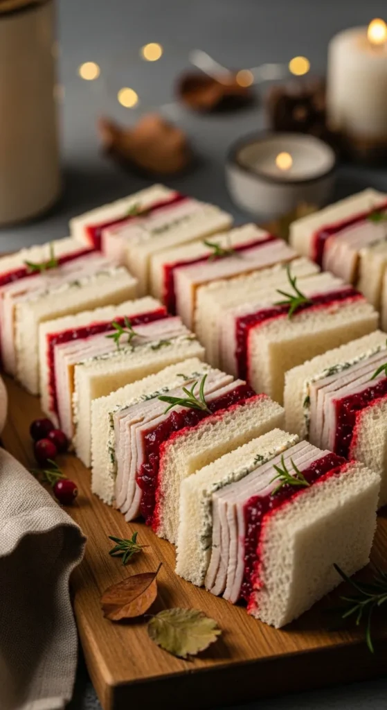Turkey & Cranberry Finger Sandwich
