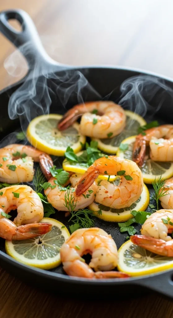 Lemon Garlic Shrimp (Fast but Fancy Energy)