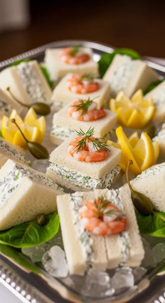 Shrimp Salad Finger Sandwich