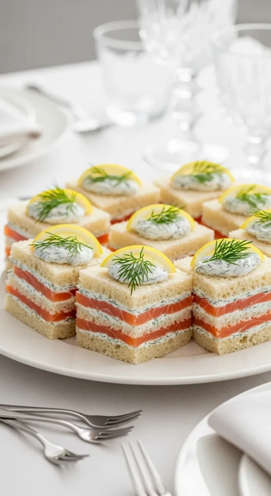 Smoked Salmon & Dill Cream Sandwich
